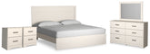Stelsie King Panel Bed, Dresser, Mirror and Nightstand